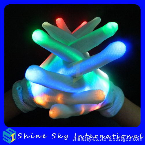 Fashionable Light Show Glove Led Gloves With Remote Control Function